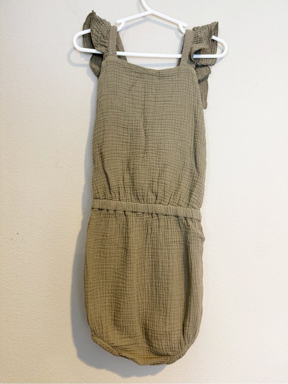The Simple Folk The Ruffle Romper Sage
